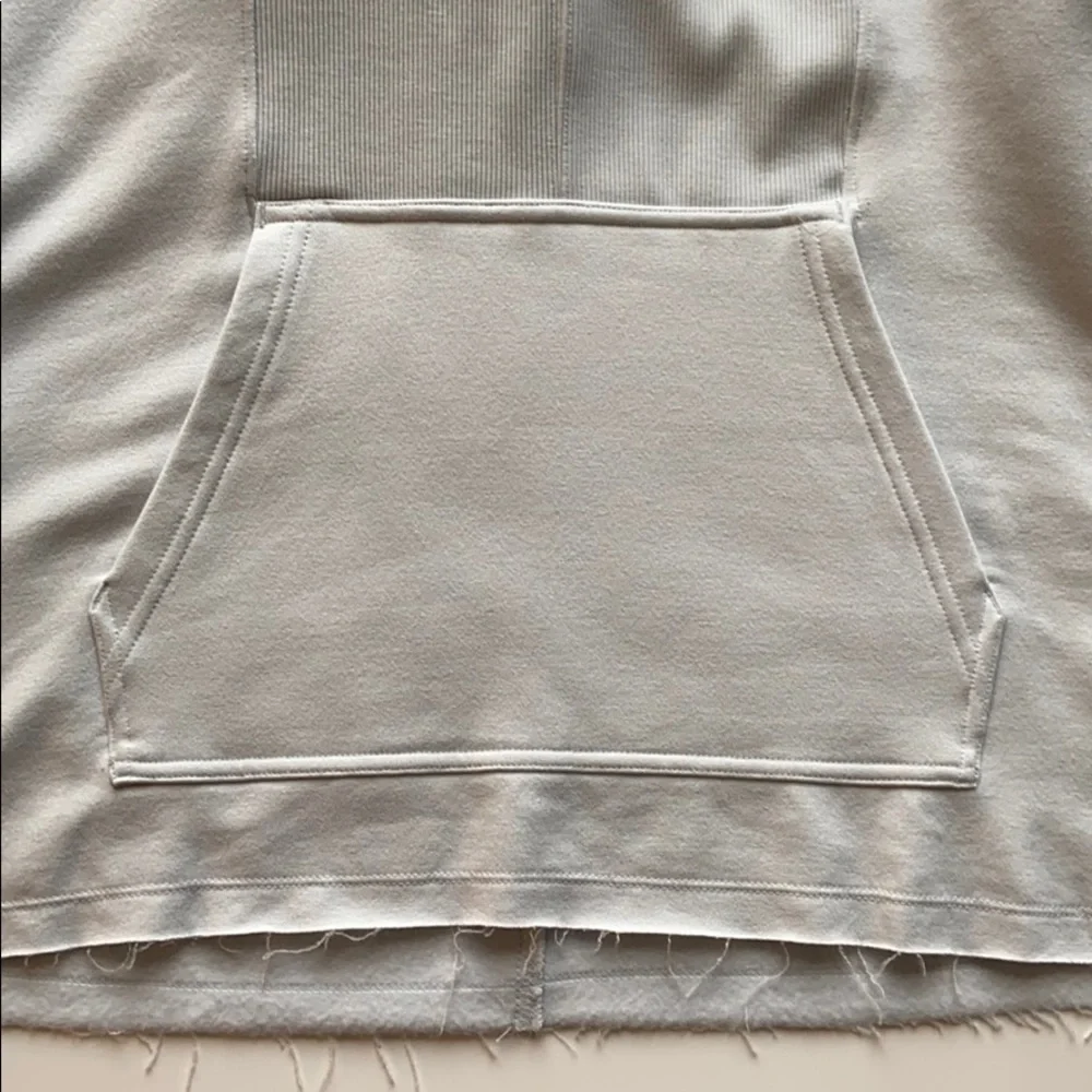New Nike yoga hoodie top raw hem pastel